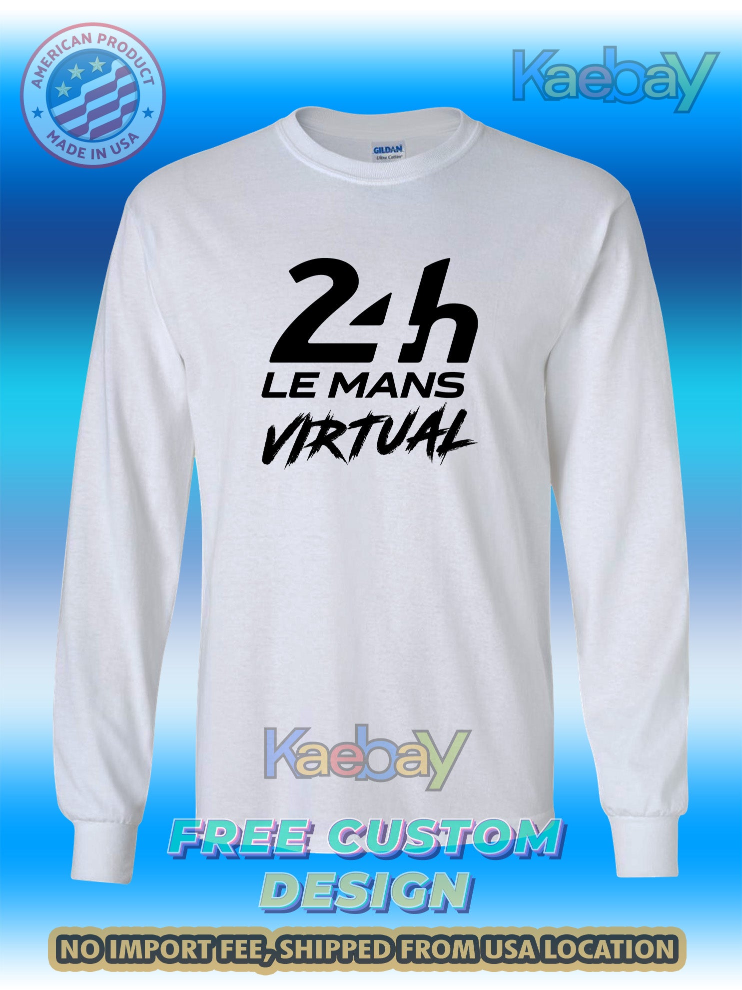 New Tee Shirt 24 Hour Le Mans Logo Men's T-Shirt Men's Long Sleeves T-Shirts