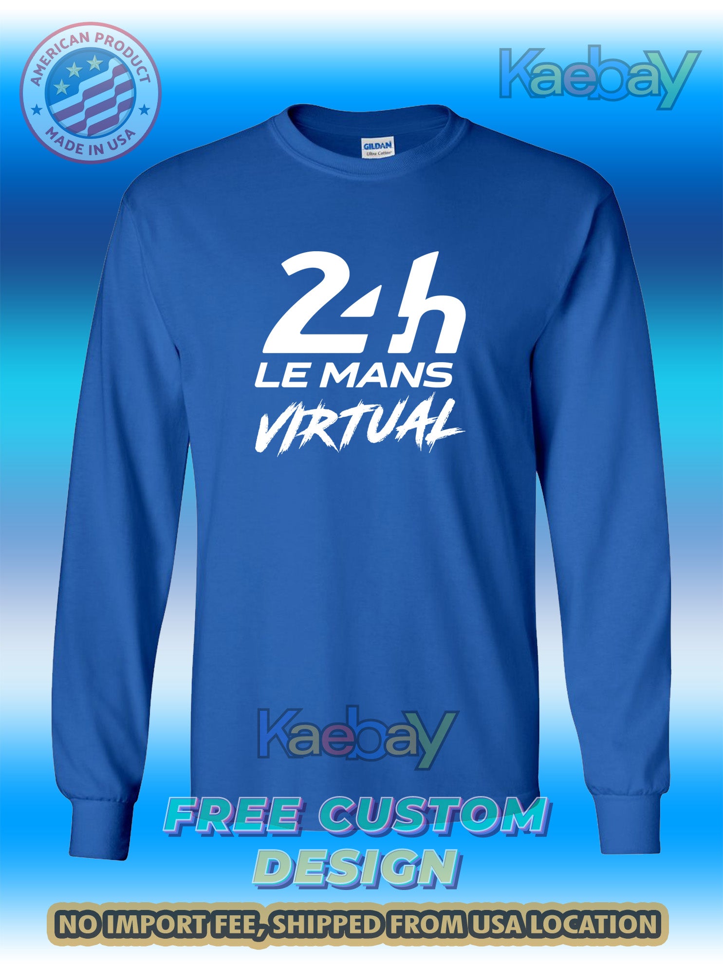 New Tee Shirt 24 Hour Le Mans Logo Men's T-Shirt Men's Long Sleeves T-Shirts