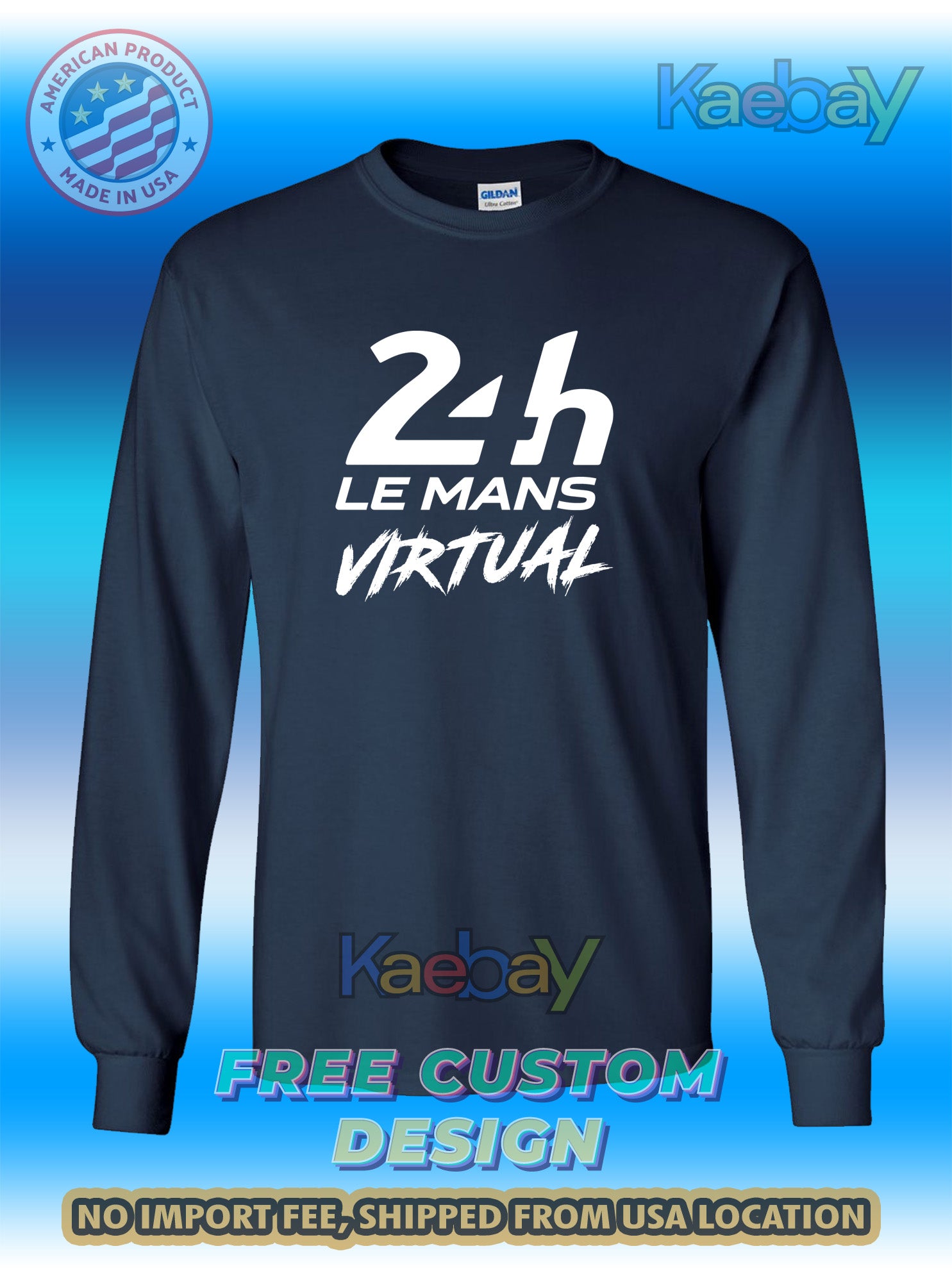 New Tee Shirt 24 Hour Le Mans Logo Men's T-Shirt Men's Long Sleeves T-Shirts
