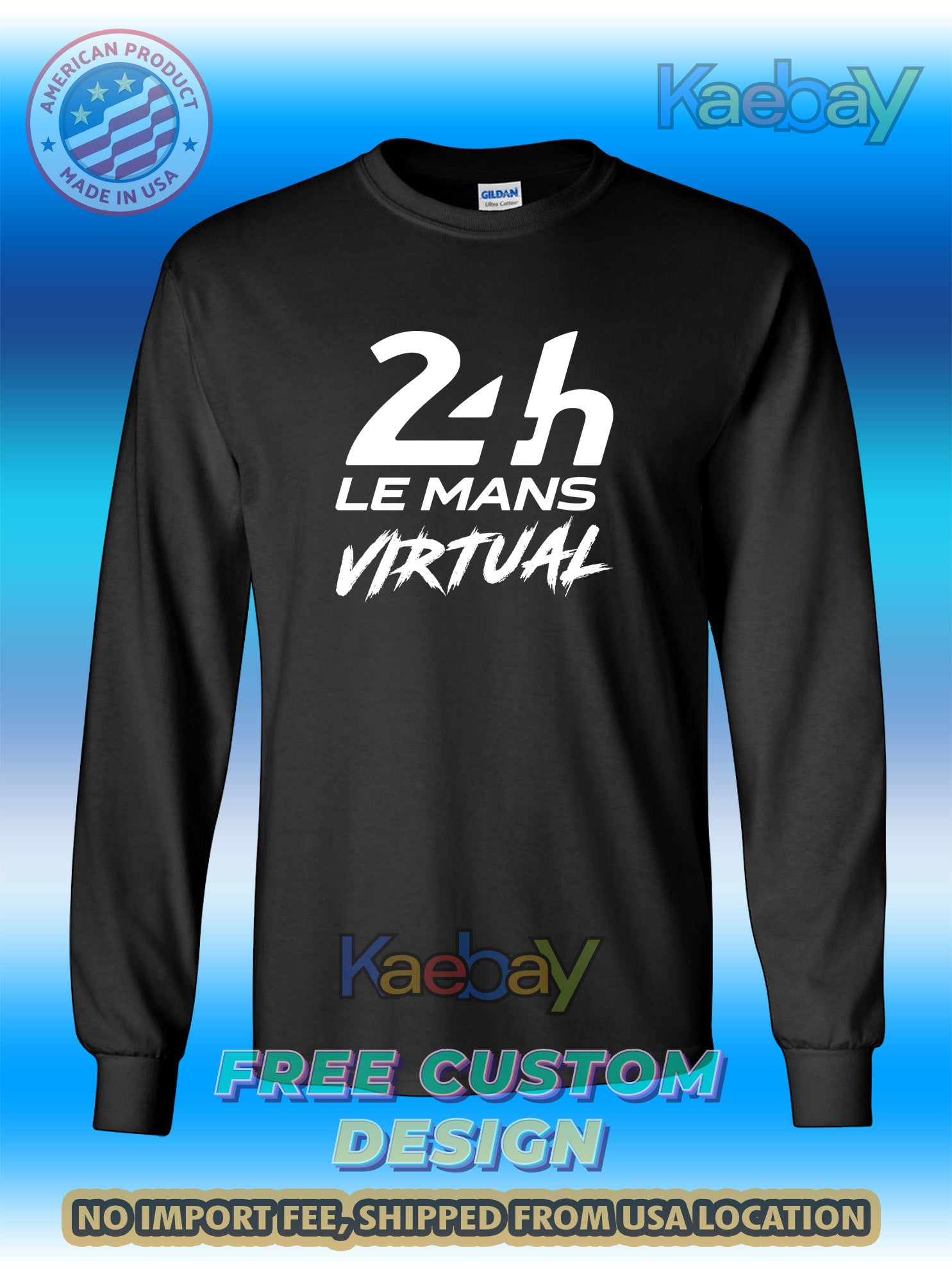 New Tee Shirt 24 Hour Le Mans Logo Men's T-Shirt Men's Long Sleeves T-Shirts