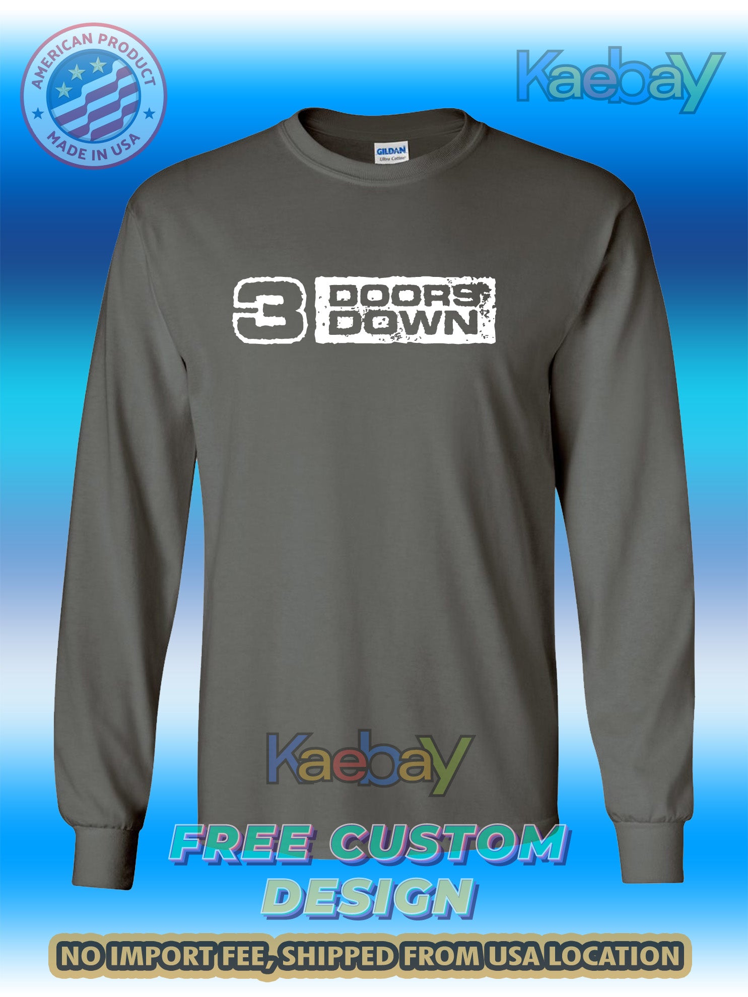 New Tee Shirt 3 Doors Down Logo Men's T-Shirt Men's Long Sleeves T-Shirts