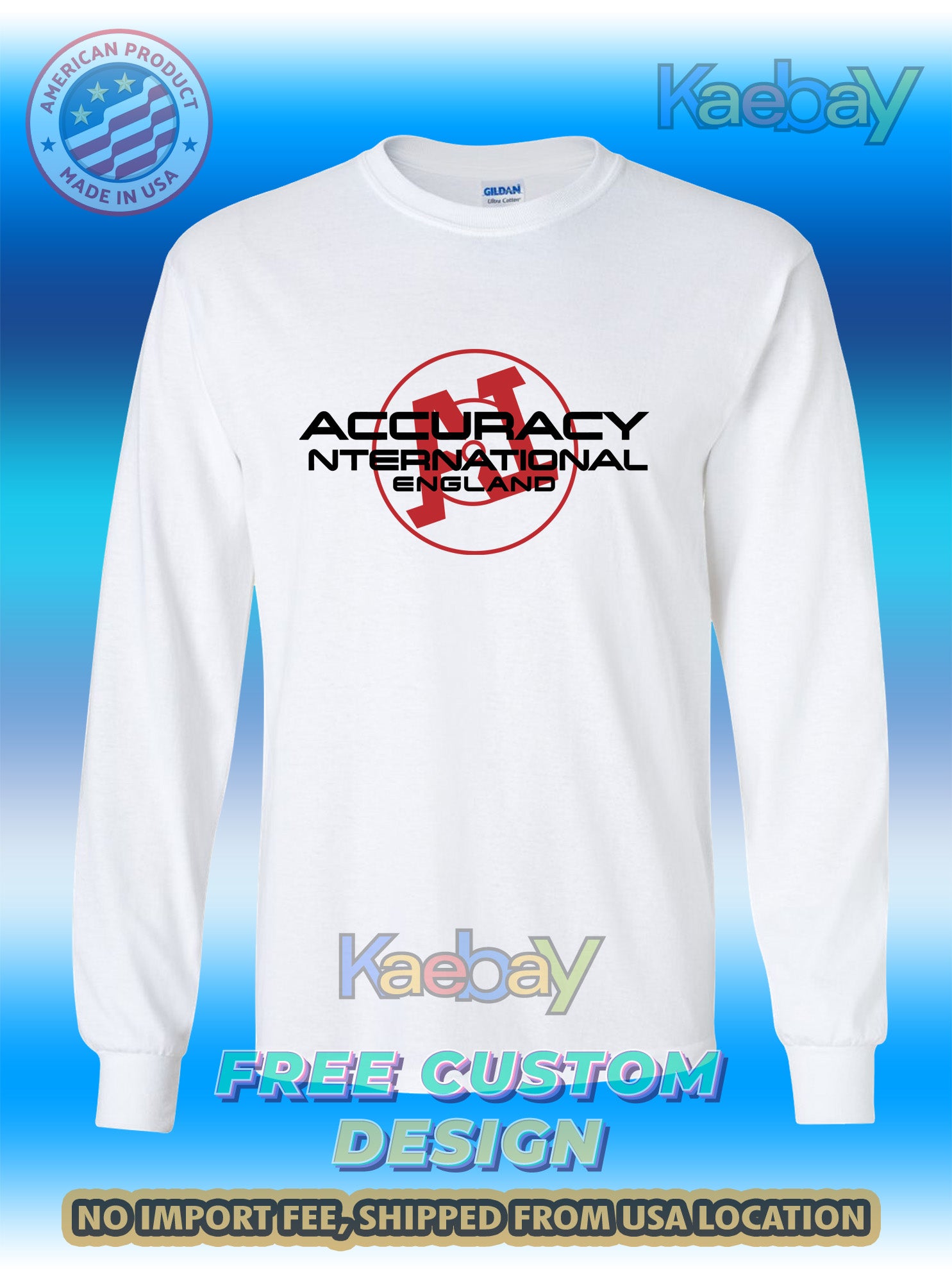 New Accuracy International Logo Men's Long Sleeve T-Shirt