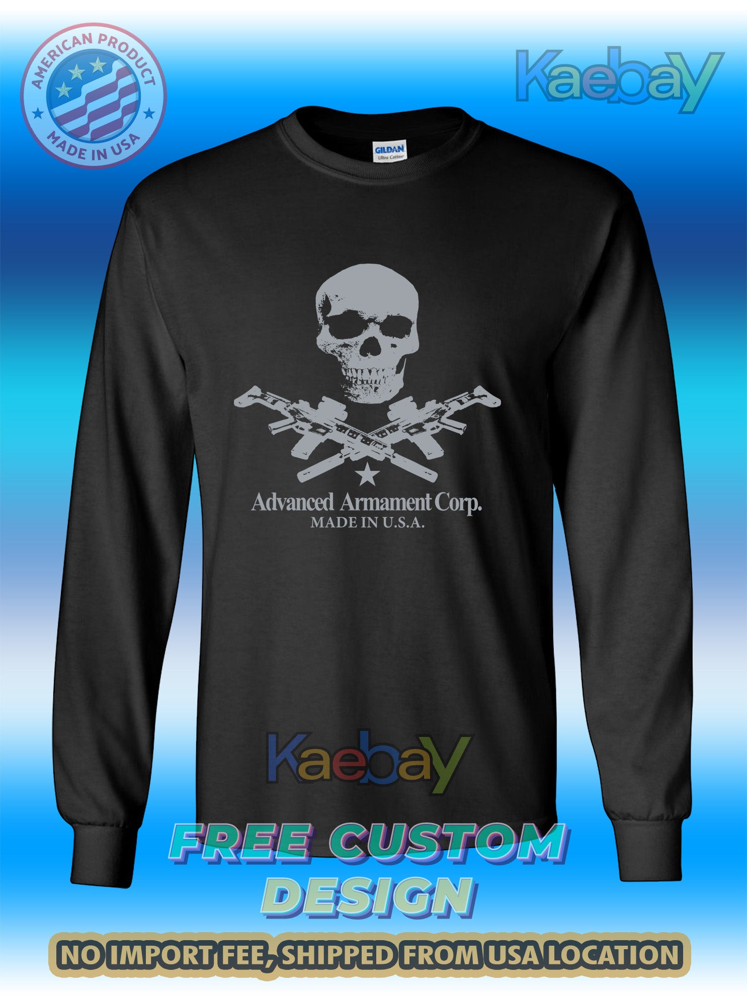 Advanced Armament Corp Made In USA Logo Men's Long Sleeve T-Shirt