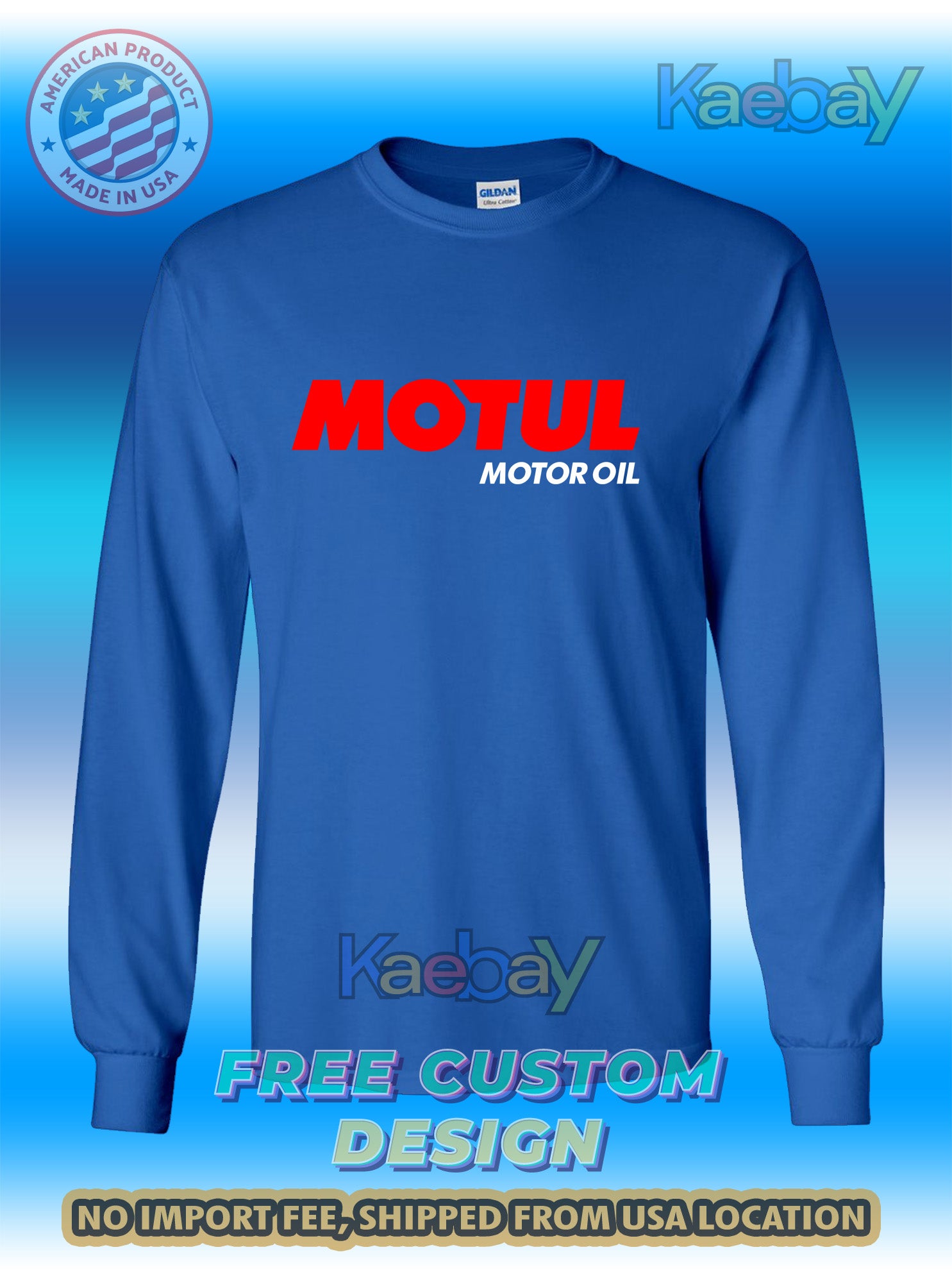 New Tee Shirt Motul Motor Oil Logo Men's T-Shirt Men's Long Sleeves T-Shirts