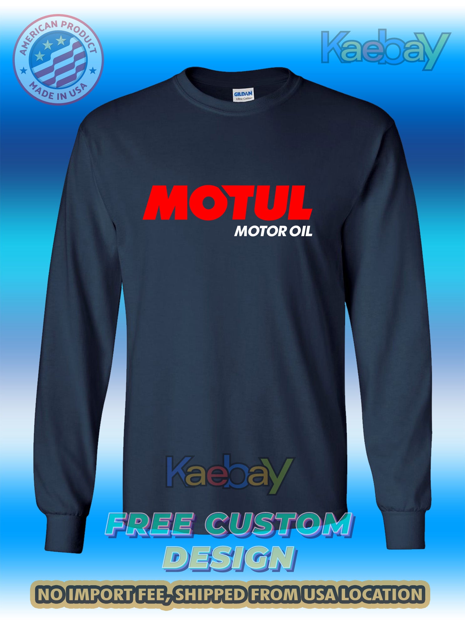 New Tee Shirt Motul Motor Oil Logo Men's T-Shirt Men's Long Sleeves T-Shirts