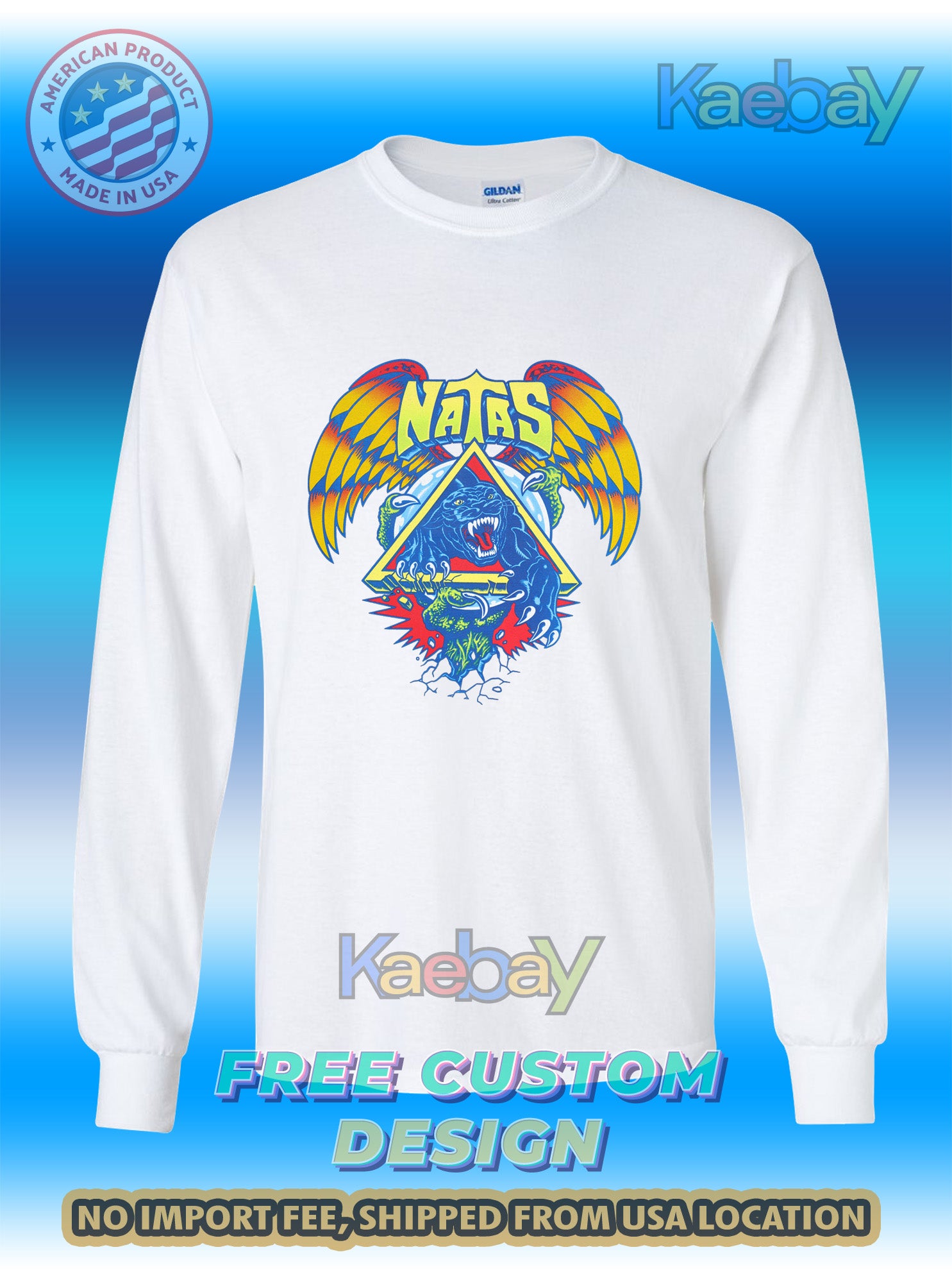 New Tee Shirt Natas SC Panther Meshback Logo Men's T-Shirt Men's Long Sleeves T-Shirts