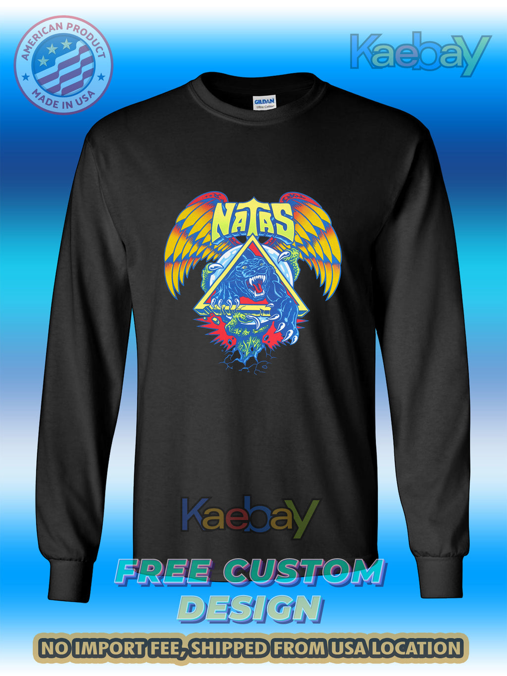 New Tee Shirt Santa Cruz Natas SC Panther Logo Men's T-Shirt Men's Long Sleeves T-Shirts